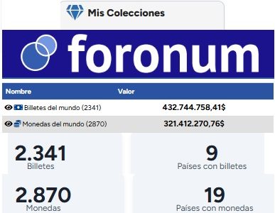 Coleccion de Billetes y Monedas